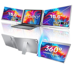 15.6" Triple Laptop Screen Extender, USB-C/HDMI