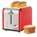 Simple Deluxe Stainless Steel 2-Slice Toaster