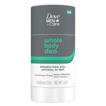 2.6oz DOVE MEN + CARE Whole Body Deo Aluminum-Free Deodorant Stick Aloe + Bamboo