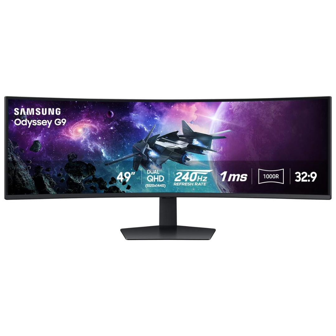 Samsung Odyssey G9 (G95C) 49" Curved 240Hz 1ms HDR VA Freesync Gaming Monitor
