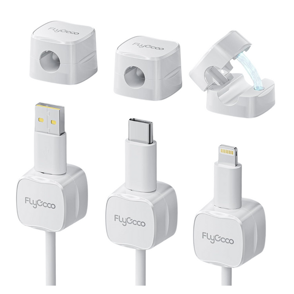 6-Pack Magnetic Cable Clips Organizer
