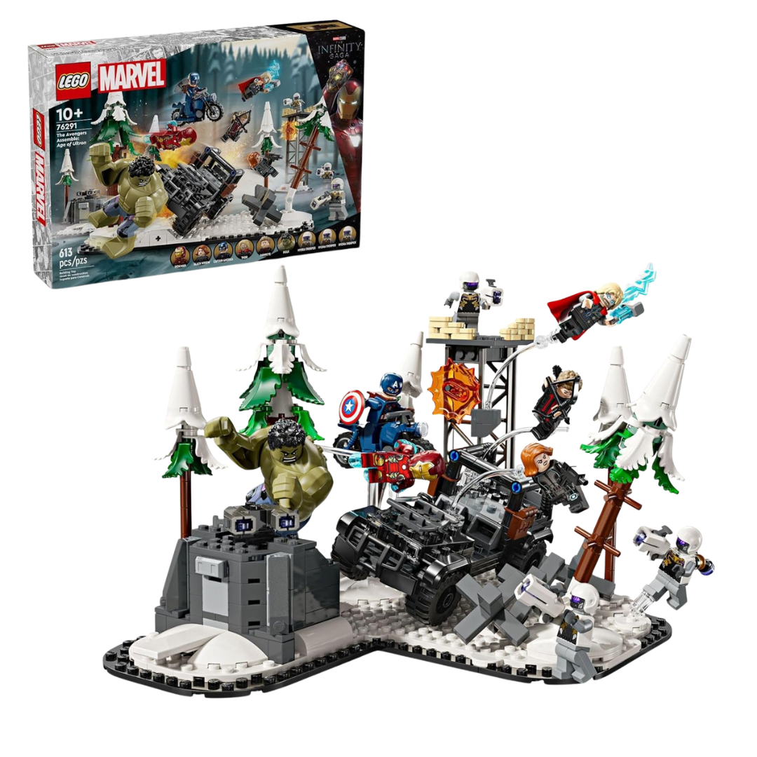 613-Piece Lego Marvel The Avengers Assemble Age Of Ultron Builing Kit (76291)