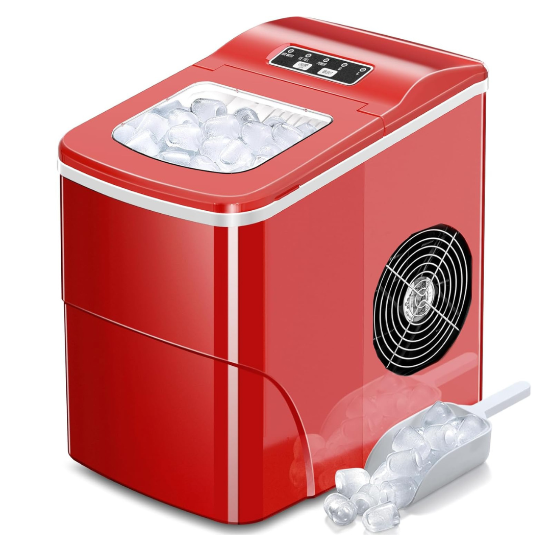 Aglucky Counter Top Ice Maker Machine With Scoop And Basket