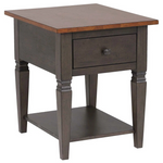 20" W End Table With Drawer And Shelf