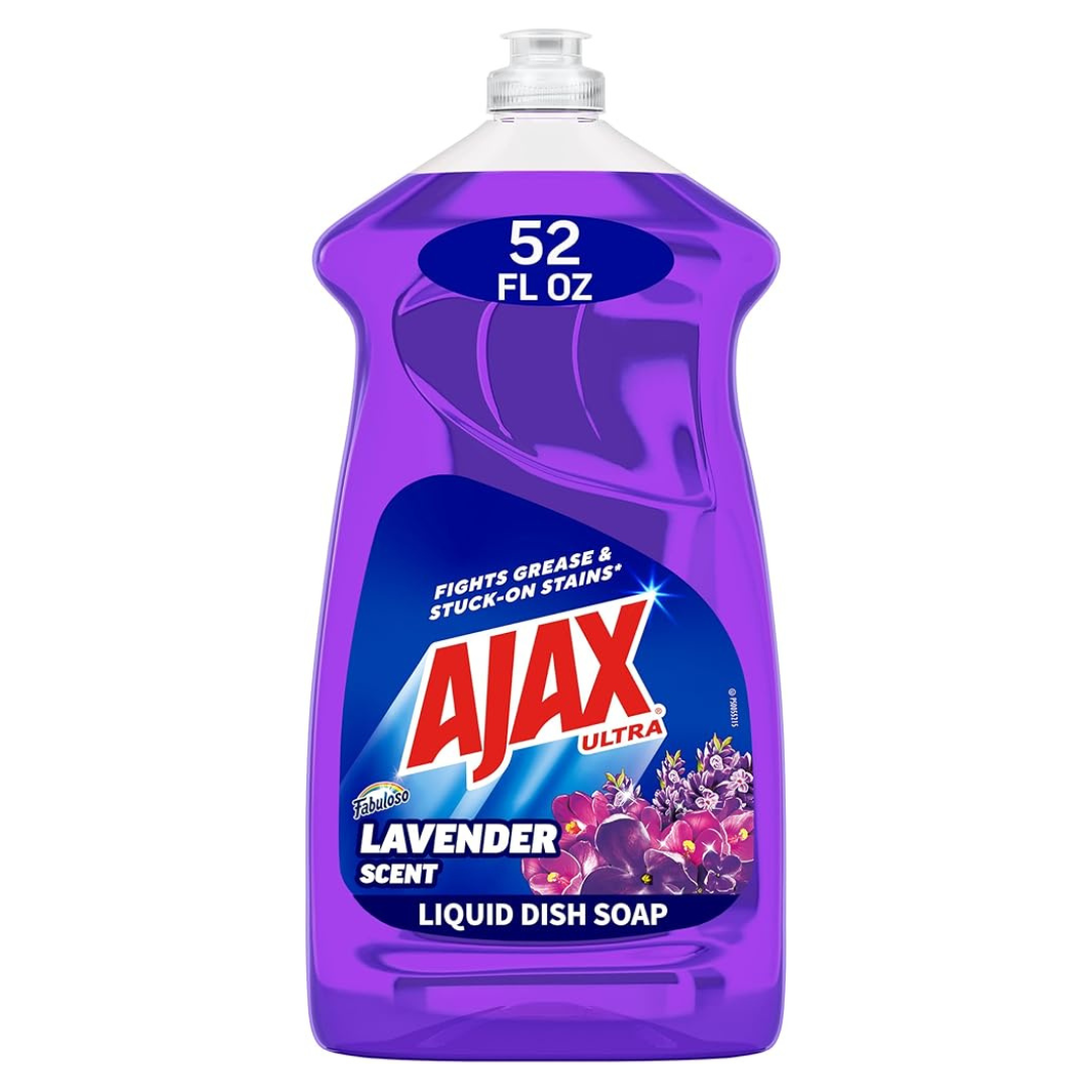 Ajax Ultra Liquid Dish Soap With Fabuloso, Lavender Scent (52 Oz)