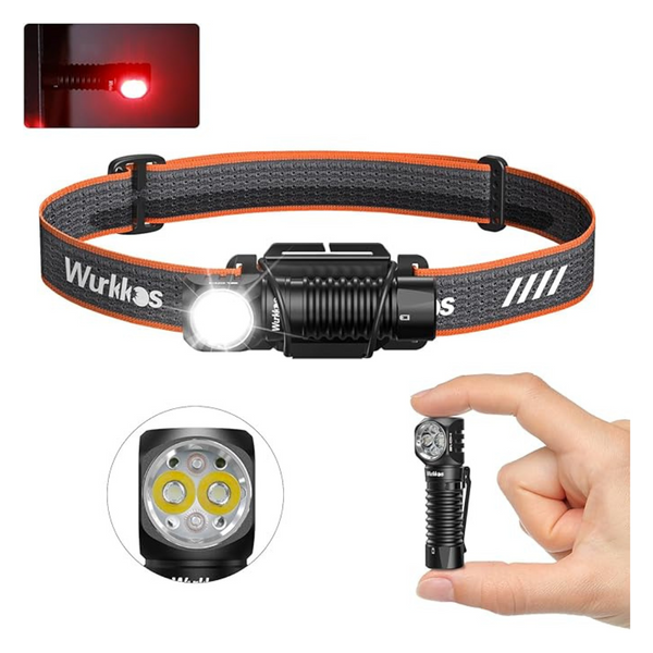Wurkkos HD12 USB Rechargeable Right Angle Flashlight