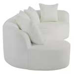 CKH Haven Modern Boucle Fabric Upholstered 5-Seater Sectional Sofa