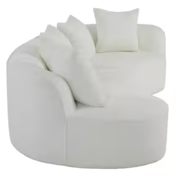 CKH Haven Modern Boucle Fabric Upholstered 5-Seater Sectional Sofa