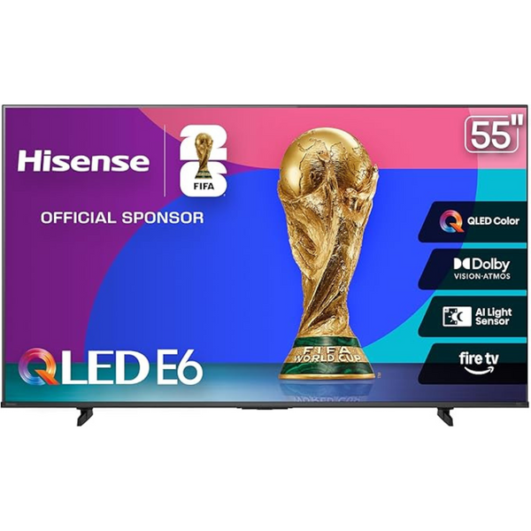 55" Hisense 55E6QF E6 Cinema Series 4K Ultra HDR Smart QLED Fire TV