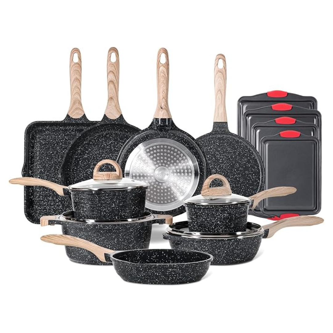 36-Piece Jeetee Non Stick Cookware Pots And Pans Set