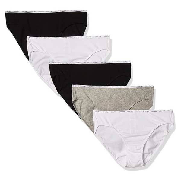 5-Pack Calvin Klein Women's Cotton Stretch Logo Bikini Panties