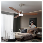 52" Wood Ceiling Fans With LED Lights