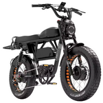 35 MPH Dual Motor Battery Electric Bike With 20 Fat Tire
