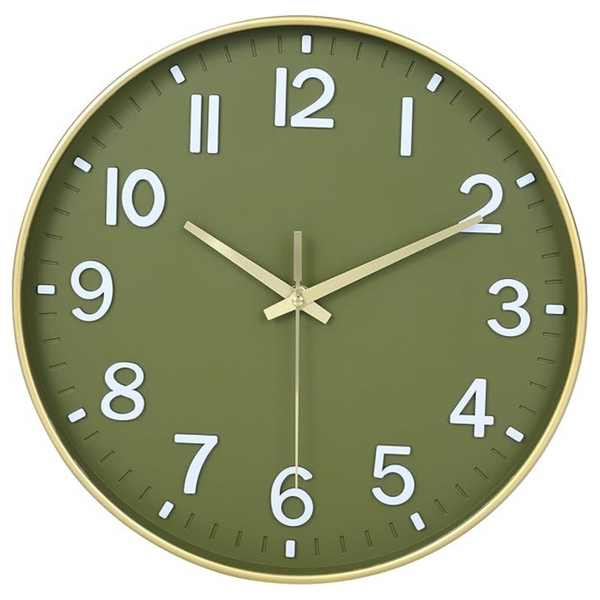 8" Battery Operated Silent Non Ticking Wall Clock