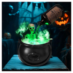 Halloween Decor W/ Skeleton, Floating Potion Bottles & Fog Maker
