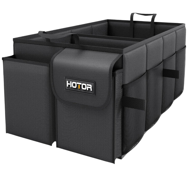 Hotor Foldable Car Trunk Organizer With 2 Compartments