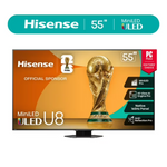 55" Hisense Class U8 Series 4K Ultra HDR Smart QLED Google TV