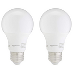 2-Pack Amazon Basics A19 75 Watt Equivalent LED Light Bulbs