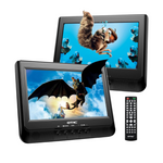 OTIC Portable 10.1" Dual Screen DVD Player With Remote