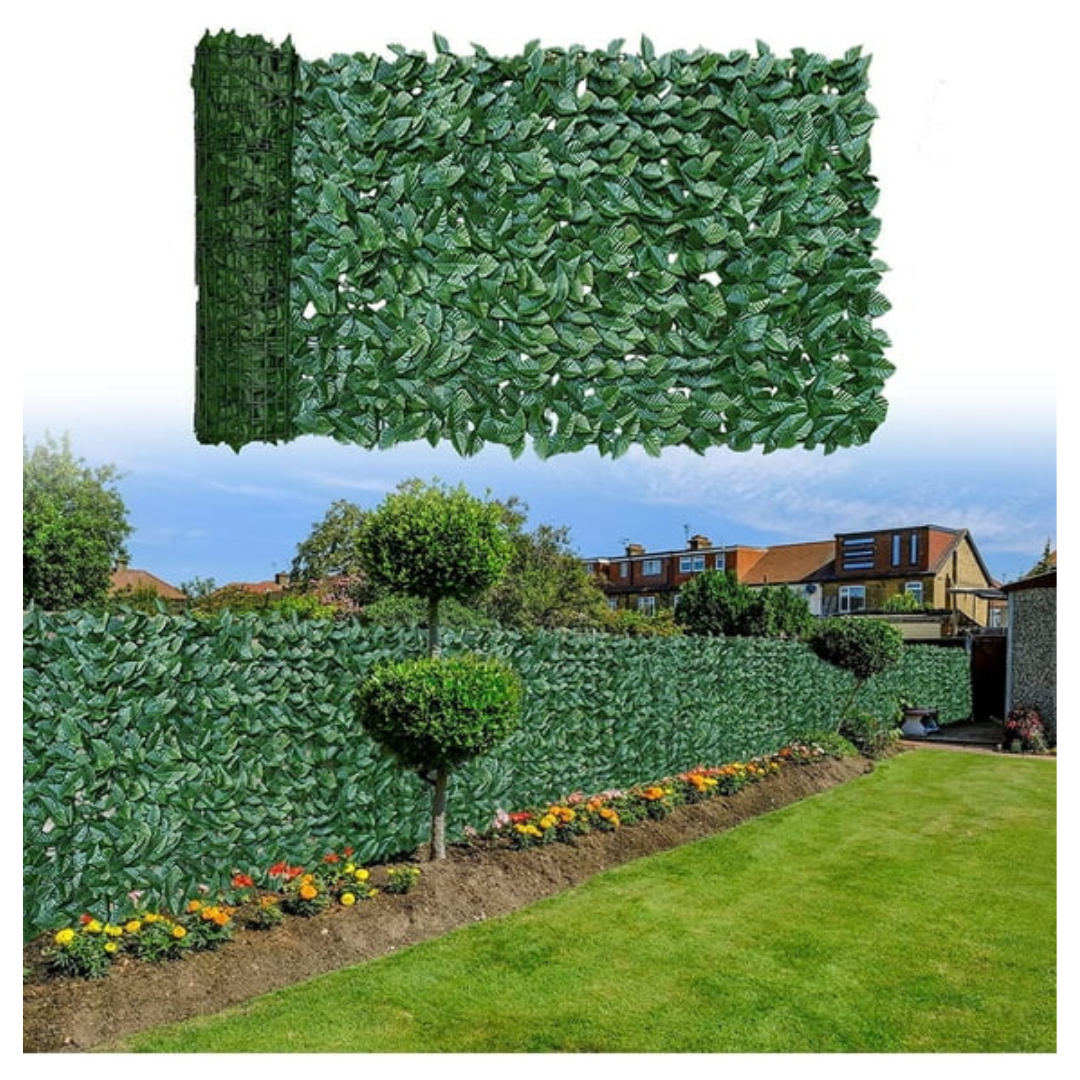 Bshapplus 39" x 157" Faux Ivy Leaf Artificial Hedges Fence