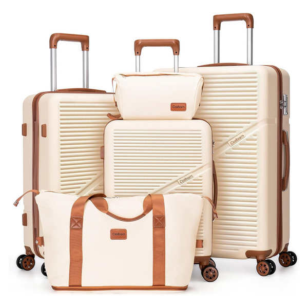 5-Piece Cosbarn Luggage Sets with Spinner Wheels (Various Colors)