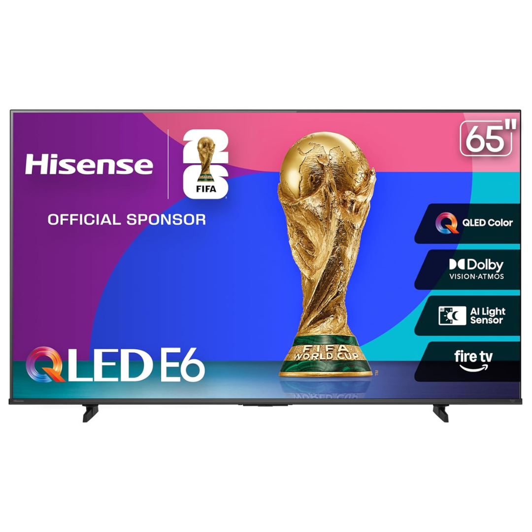 65" Hisense E6 Cinema Series 4K Ultra HDR Smart QLED Fire TV