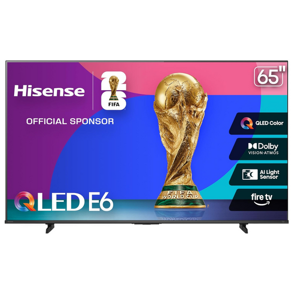 65" Hisense E6 Cinema Series 4K Ultra HDR Smart QLED Fire TV