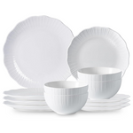 12-Piece Porcelain Plates And Bowls Set