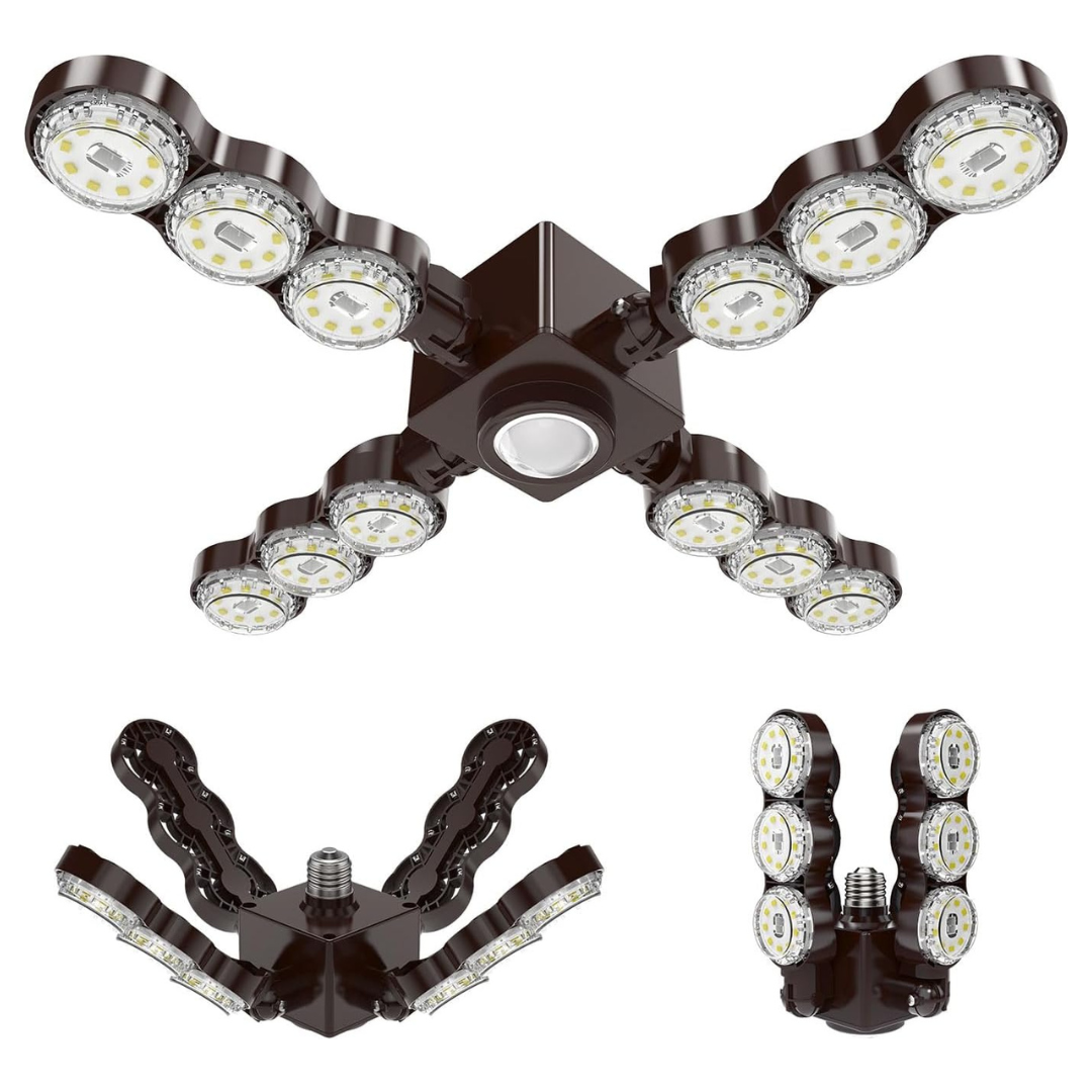 60W LED Garage Light With Infrared Motion Sensor