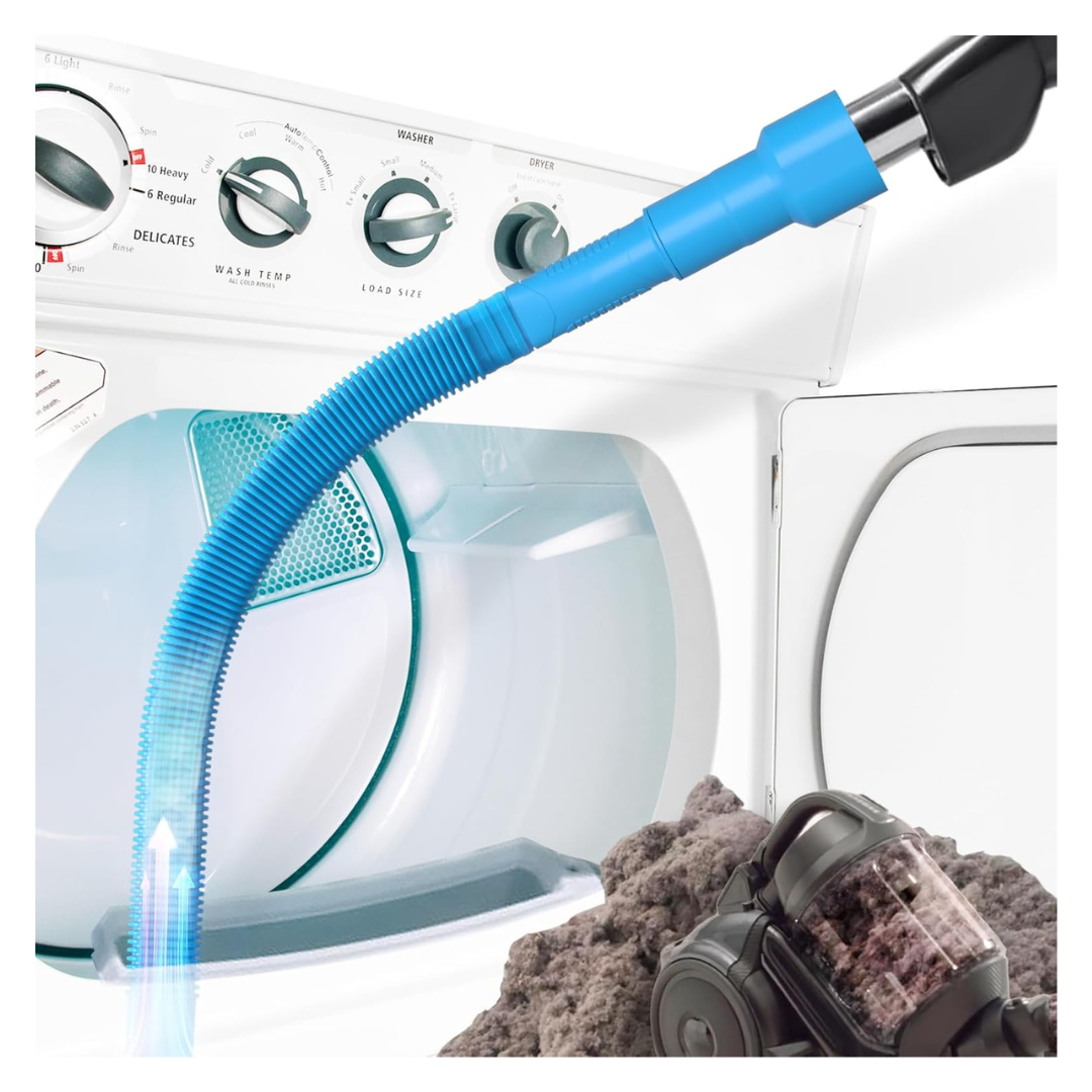 Holikme Dryer Vent Cleaner Kit Vacuum Hose Attachment Brush
