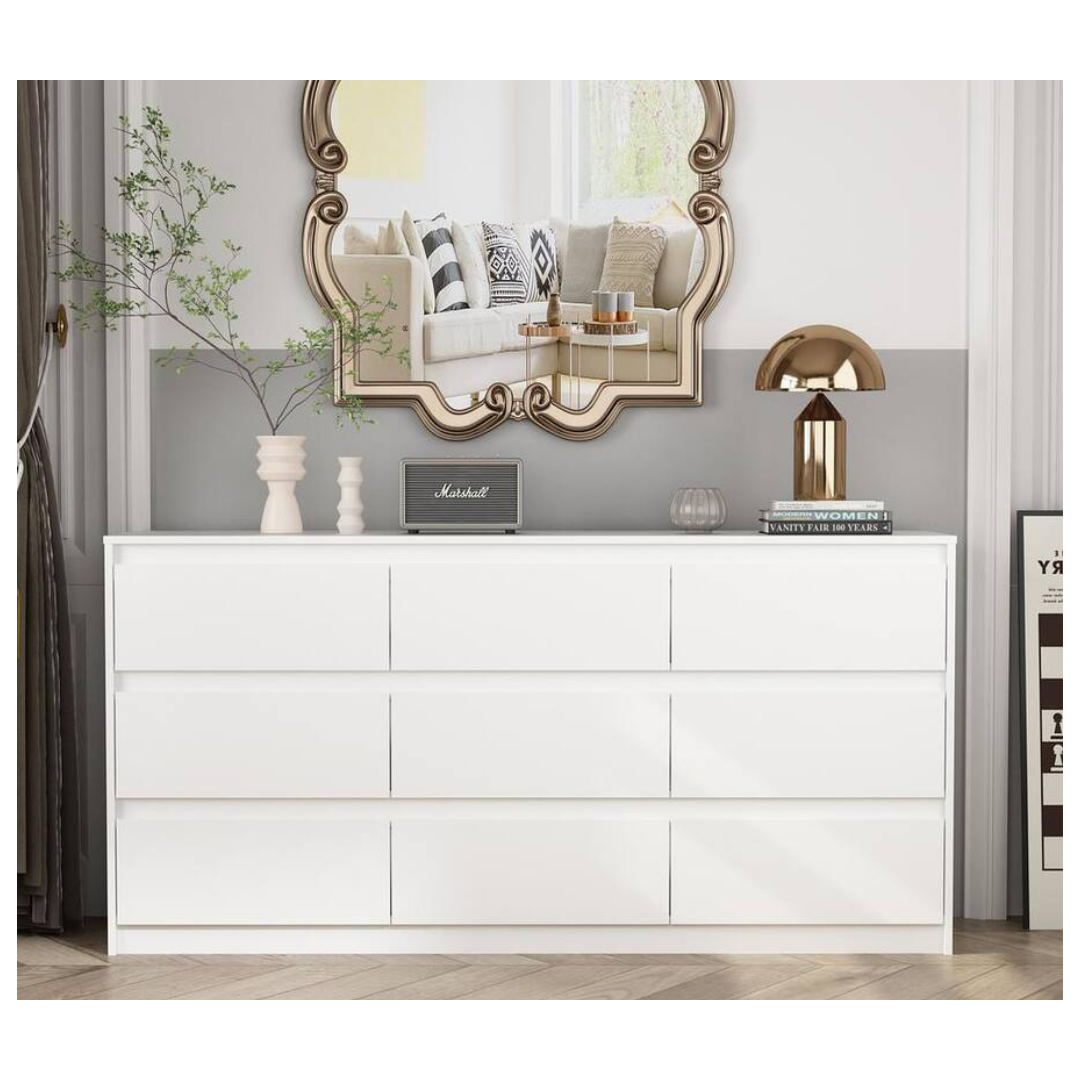 9-Drawer Dresser Storage Cabinet