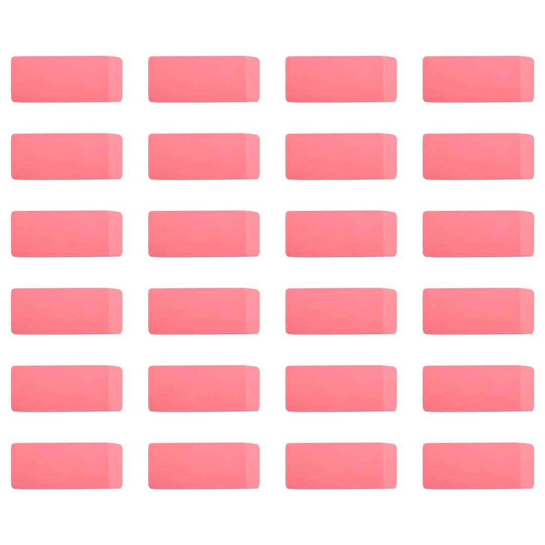 24-Count Amazon Basics Pink Eraser