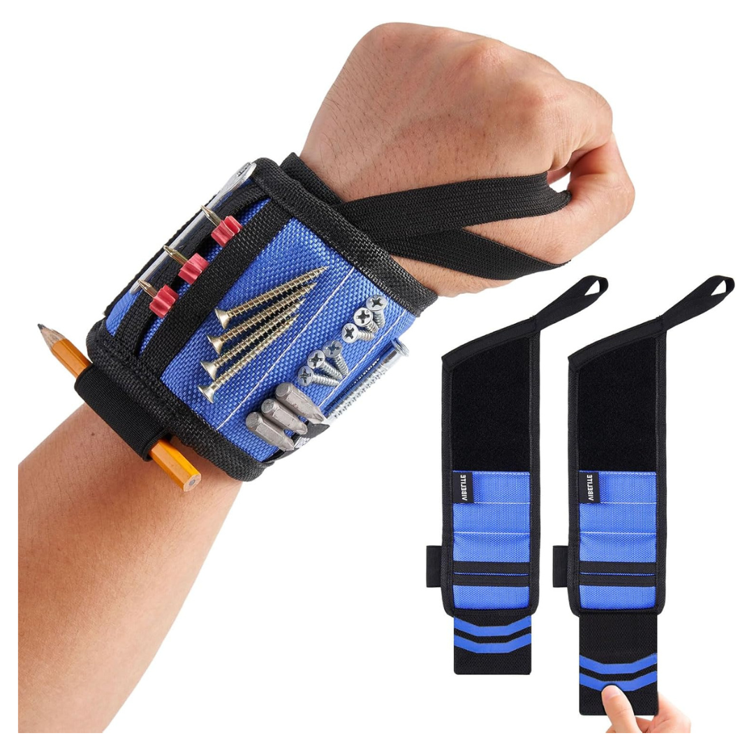 Magnetic Tools Wristband W/ 12 Super Strong Magnets (Various)