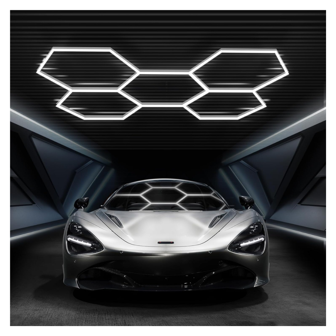 High Brightness 18480 Lumens Honeycomb Hexagon LED Garage Lights