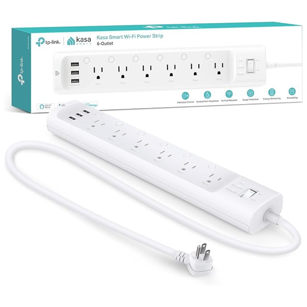 Kasa HS300 Smart WiFi Plug 6-Outlet Power Strip Surge Protector
