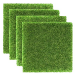 4-Piece Seek Rare 5.9" x 5.9" Artificial Grass Square Mats