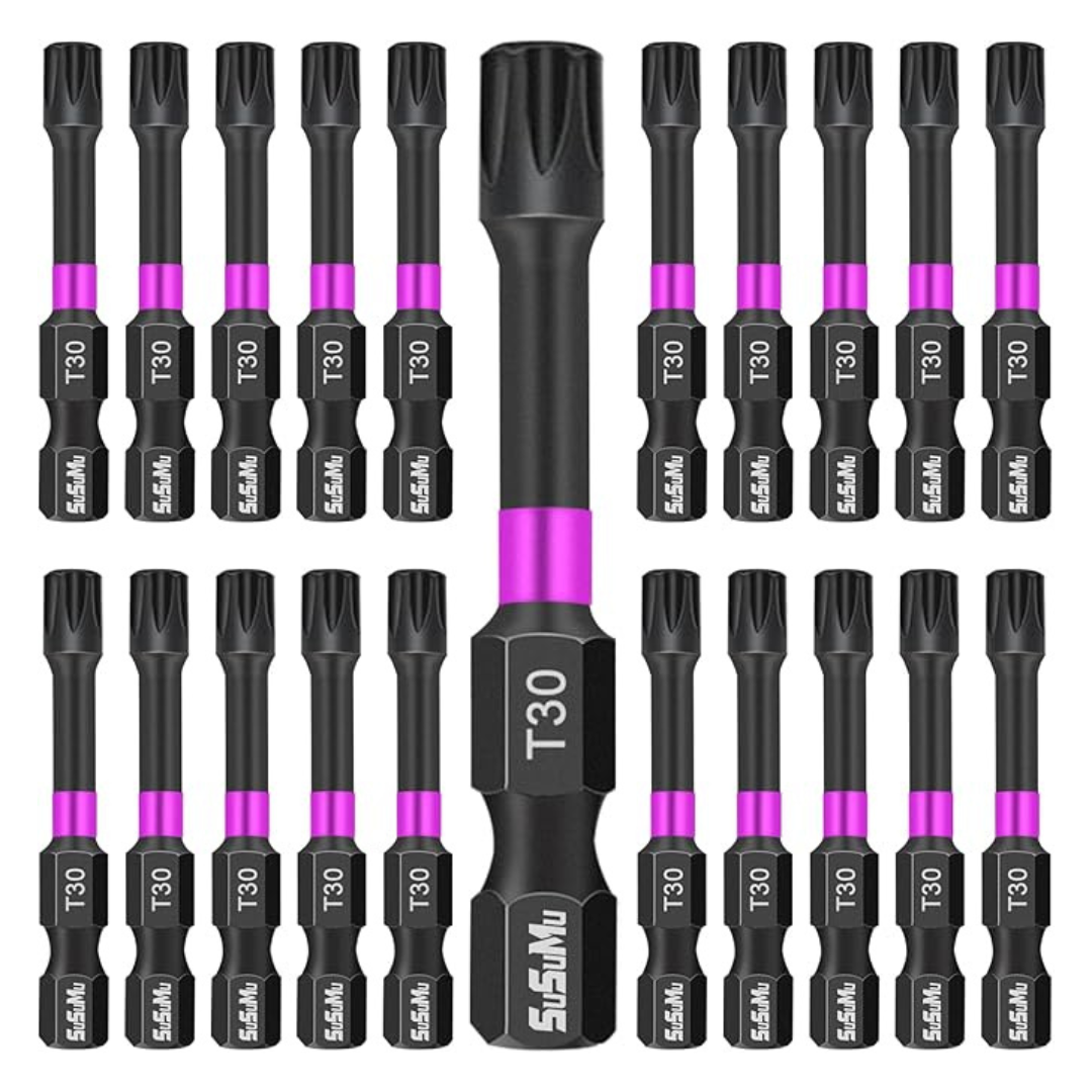 20-Pieces t30 Torx Screwdriver Bits For Impact Driver