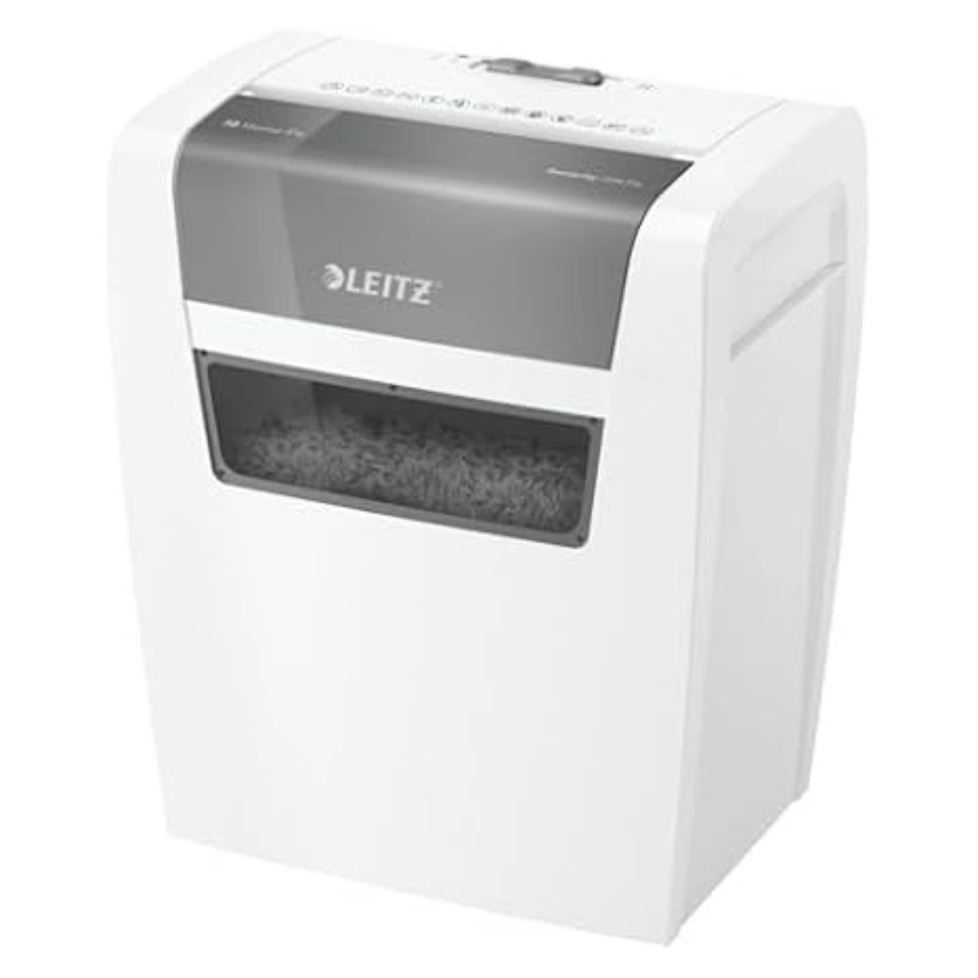Leitz IQ Cross Cut 6 Sheet Paper Shredder W/4 Gallon Bin
