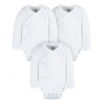 3-Pack Gerber Baby Unisex 100% Cotton Sidesnap Bodysuit
