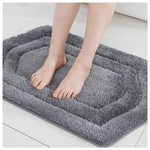 Anti-Slip Yarn Shaggy Extra Thick Bath Rugs (17" x 27")
