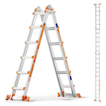 22ft Extension A Frame 5 Step 330 Lbs Multi Position Ladder