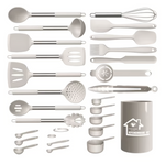 26-Piece Aartvark Stainless Steel Silicone Kitchen Utensils Set
