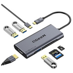 QGeeM 7-In-1 USB-C Hub USB 4k To HDMI Adapter