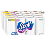 32-Pack Scott 1000 Septic-Safe 1-Ply Toilet Paper Rolls