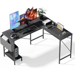 Simple Deluxe L-Shaped 50" Gaming Desk with CPU Stand