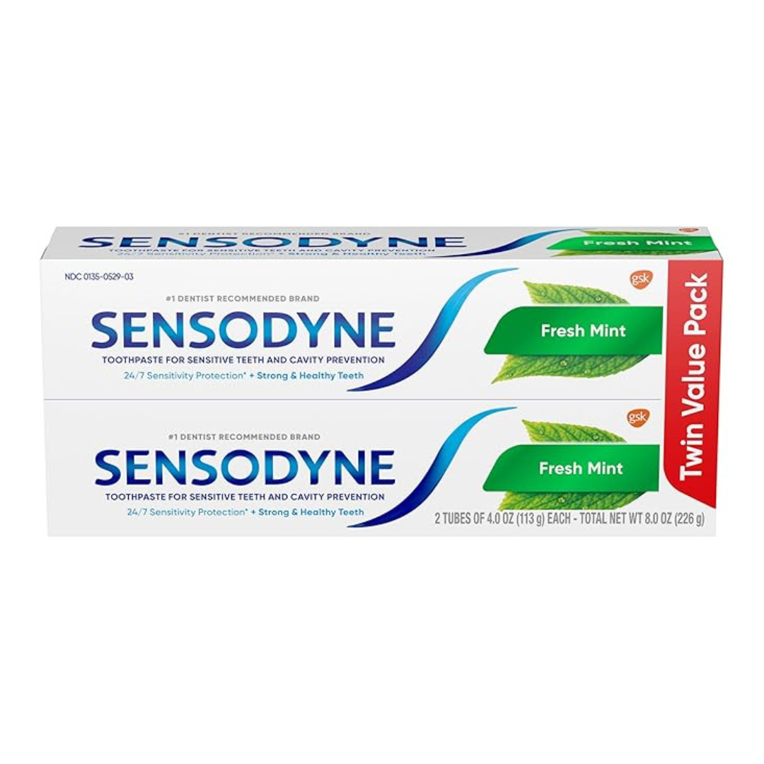 2-Pack 4oz Sensodyne Fresh Mint Sensitivity Toothpaste