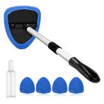 AstroAI Extendable Windshield Cleaner with 4 Microfiber Pads