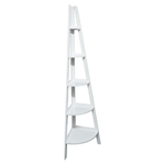 Casual Home 5-Shelf Corner Ladder Bookcase