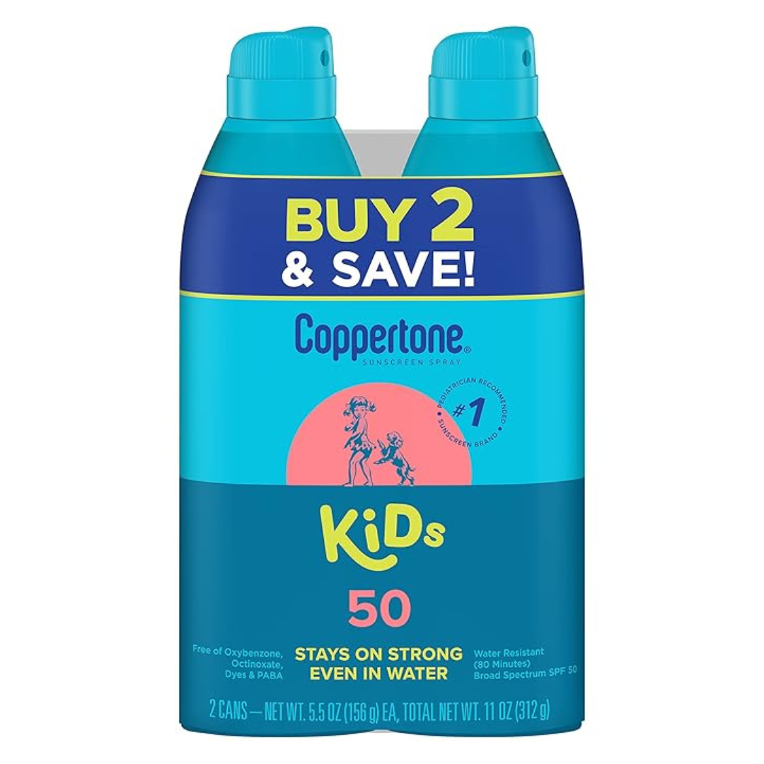 2-Pack 5.5 Oz KIDS SPF 50 Sunscreen Continuous Spray