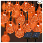 2-Pack Waterproof 200LED 110ft Solar String Lights